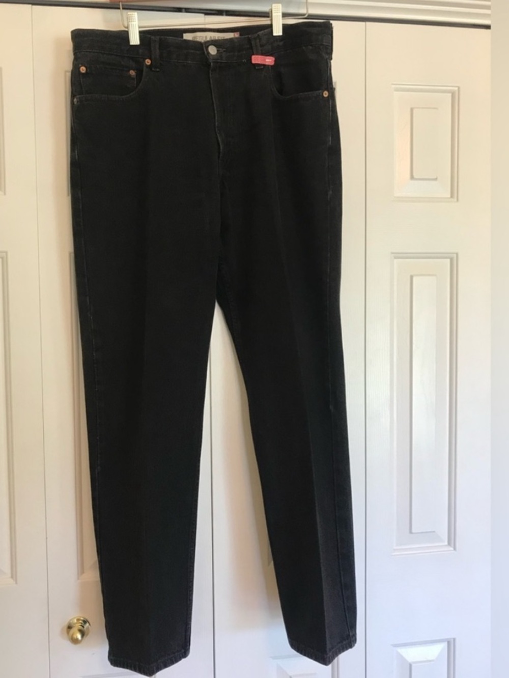 Levi’s 505s Regular Fit Men's Black Denim Jeans. Size 36x32.
